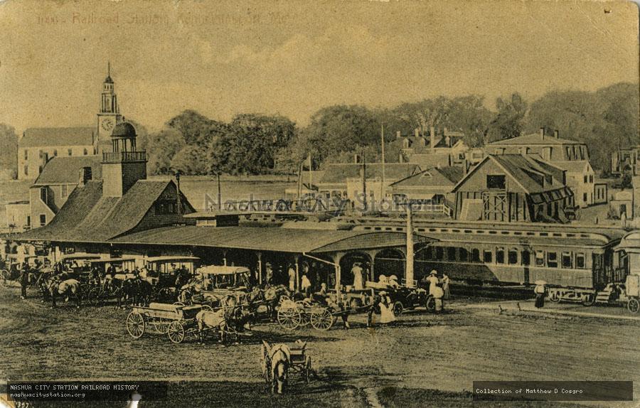 Postcard: Railroad Station, Kennebunkport, Maine